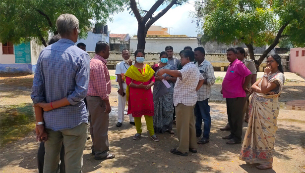 குமாரபாளையம்  அரசு பள்ளிகளில் ஆர்.டி.ஓ. ஆய்வு