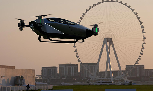 சீனாவின் எக்ஸ்2 பறக்கும் கார்- துபாயில் சோதனை ஓட்டம்