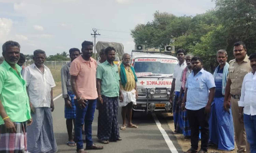 வெள்ளகோவிலில் இறந்த  முதியவர் உடல் உறவினரிடம் ஒப்படைப்பு