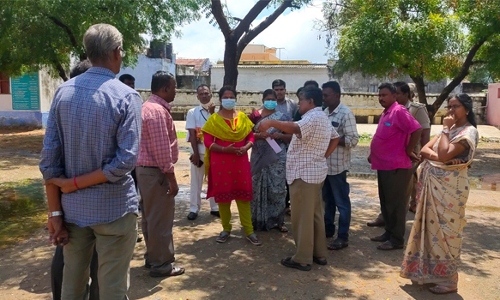குமாரபாளையம்  அரசு பள்ளிகளில் ஆர்.டி.ஓ. ஆய்வு