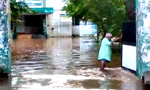 1½ மணி நேரம் கனமழை