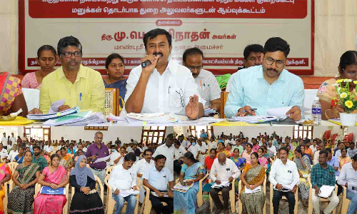 மழை காலம் தொடங்க இருப்பதால் சாலை பணிகளை விரைவாக முடிக்க வேண்டும் - அதிகாரிகளுக்கு அமைச்சர் உத்தரவு