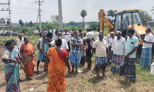 தாரமங்கலத்தில் குப்பை அரைக்கும் கிடங்கு அமைக்க பொதுமக்கள் எதிர்ப்பு