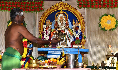 தோரணமலை முருகன் கோவிலில் விவசாயம் செழிக்க வேண்டி வருண கலச பூஜை