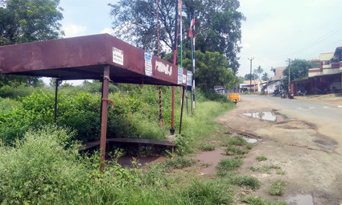 அன்னூரில் 30 வருடங்களாக முட்புதர்களாக காணப்படும் பஸ் நிறுத்தம்