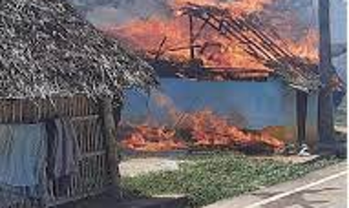 குடிசை வீடு எரிந்து நாசம்