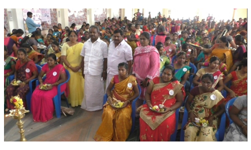 தருமபுரி மாவட்டத்தில்  ஒருங்கிணைந்த குழந்தைகள் வளர்ச்சி திட்டத்தின் சார்பில் சமுதாய வளைகாப்பு