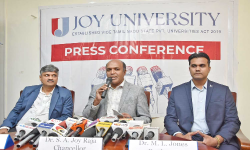ஜாய் பல்கலைக்கழகத்தில் மாணவர் சேர்க்கை தொடக்கம்