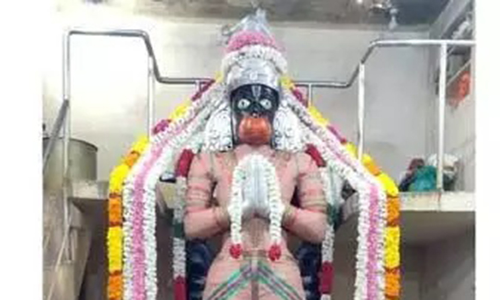 வைராக்கிய விஸ்வரூப ஆஞ்சநேயருக்கு சந்தனக்காப்பு அலங்காரம்