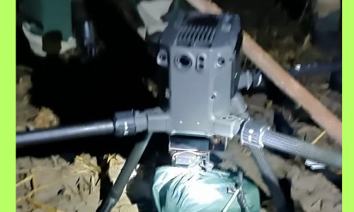 அத்துமீறி நுழைந்த பாகிஸ்தான் டிரோன் - சுட்டு வீழ்த்தியது எல்லைப் பாதுகாப்பு படை