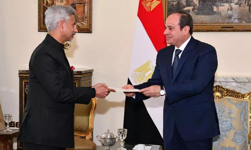 எகிப்து அதிபர் சிசியுடன் வெளியுறவுத்துறை மந்திரி ஜெய்சங்கர் சந்திப்பு