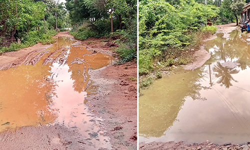 தெருக்களில் தேங்கி நிற்கும் மழைநீரால் மக்கள் அவதி