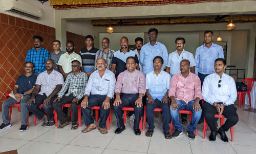 வேலூர் மாவட்ட கிரிக்கெட் சங்க தலைவராக நறுவீ ஜி.வி.சம்பத் தேர்வு