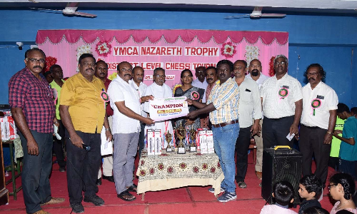 நாசரேத் மர்காஷியஸ் பள்ளியில் மாவட்ட அளவிலான சதுரங்க போட்டி