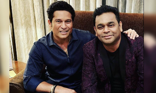 இசைப்புயலுடன் ஒரு சந்திப்பு.. வைரலாகும் சச்சின் பதிவு..