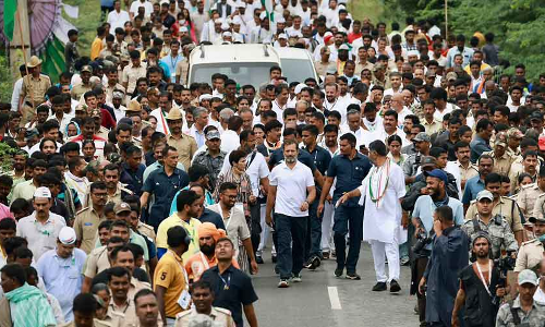 ஆந்திராவில் ராகுல் காந்தி பாத யாத்திரை: 119 கி.மீ. தொலைவுக்கு நடக்கிறார்