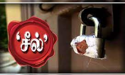 காரைக்காலில் நேரு மார்க்கெட் கடைகளுக்கு சீல்