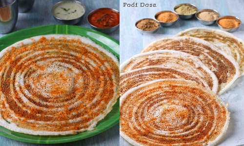 மொறு மொறு நெய் பொடி தோசை