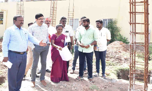 உடுமலை பகுதியில் வளர்ச்சி பணிகளை கண்காணிப்பு அலுவலர் ஆய்வு