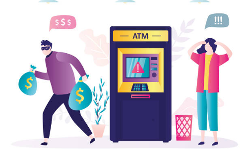 காரைக்கால் திருநள்ளாறு சாலையில் வங்கி ஏ.டி.எம் எந்திரத்தை உடைத்து பணம் திருட முயன்ற கொள்ளையன்