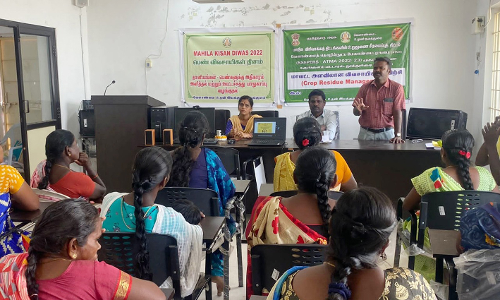 செய்துங்கநல்லூரில்  விவசாயிகளுக்கு பயிற்சி