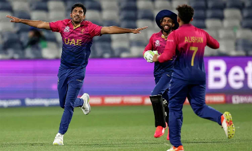 டி20 உலகக் கோப்பையில் ஐக்கிய அரபு அமீரகம் முதல் வெற்றி: சூப்பர்-12 வாய்ப்பை இழந்தது நமீபியா