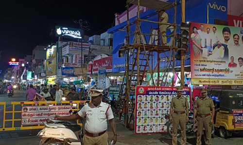 தீபாவளி திருட்டை தடுக்க ராசிபுரத்தில் 3 இடங்களில் கண்காணிப்பு கோபுரங்கள்