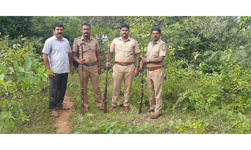 போலிசாரின் தொடர் விழிப்புணர்வால்  தொப்பூர் பகுதியில் இதுவரை   13 துப்பாக்கிகள் பறிமுதல்