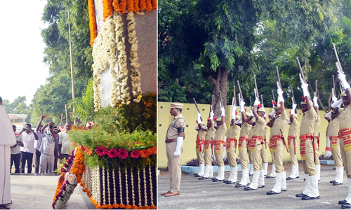 வீர மரணம் அடைந்த போலீசாருக்கு அஞ்சலி