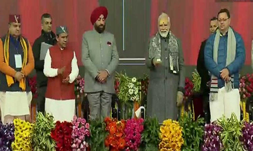 கேதார்நாத்-கவுரிகுண்ட் இடையே ரோப்கார் திட்டத்துக்கு அடிக்கல் நாட்டினார் பிரதமர் மோடி