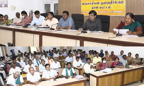 தேனி மாவட்டத்தில் விவசாயிகள் குறைதீர்க்கும் நாள் கூட்டம்