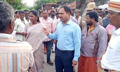 மழை பாதிப்புள்ள பகுதிகளில் கலெக்டர் ஆய்வு