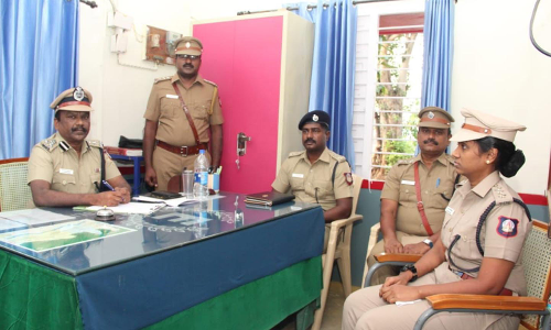 கோவை டி.ஐ.ஜி. முத்துசாமி திடீர் ஆய்வு