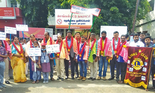 செங்கல்பட்டில் சாலை பாதுகாப்பு விழிப்புணர்வு பேரணி