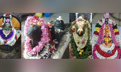 பரமத்தி வேலூர் சிவன் கோவில்களில்  நந்தி பெருமானுக்கு சிறப்பு அபிஷேகம்