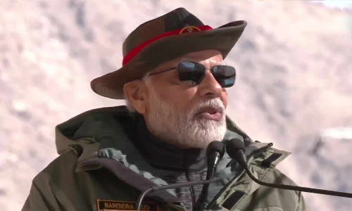 வலிமை இல்லாமல் அமைதியை அடைய முடியாது- ராணுவ வீரர்கள் மத்தியில் பிரதமர் மோடி உரை