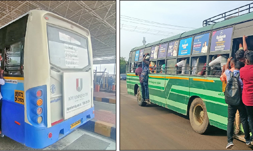 கயத்தாறில் தினமும் அவதி: நெல்லை பஸ்களில் ஆபத்தான பயணம் செய்யும் மாணவர்கள் - கூடுதல் பஸ்கள் இயக்கப்படுமா?