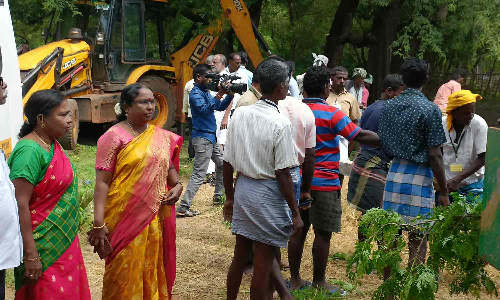 பொம்மபுரம் ஆதீனத்திற்கு சொந்தமான ஆக்கிரமிப்பு இடம் மீட்பு
