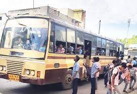 கூடுதல் பஸ் வசதி இயக்க மாணவர்கள் கோரிக்கை