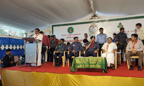 குன்னூரில் சாரண, சாரணியர் பயிற்சி முகாம்