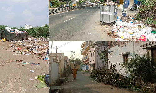 திருப்பூர் மாநகரில் தேங்கி கிடக்கும் குப்பைகள்-கழிவுகளால் பொதுமக்கள் பாதிப்பு