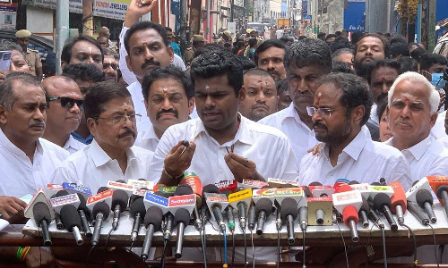 தமிழக அரசுக்கு தொல்லை கொடுப்பது பா.ஜ.க. நோக்கமல்ல- அண்ணாமலை பரபரப்பு பேட்டி