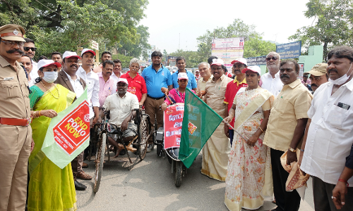 போலியோ, போதை தடுப்பு விழிப்புணர்வு பேரணி