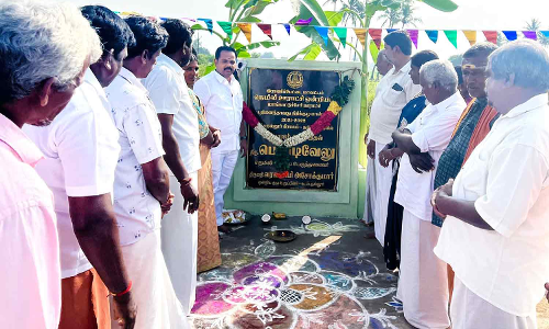 மாங்காட்டு சேரியில் சிறு பாலம் திறப்பு