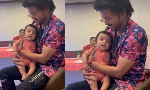 விஜய் கையில் இருக்கும் குழந்தை யார் தெரியுமா?