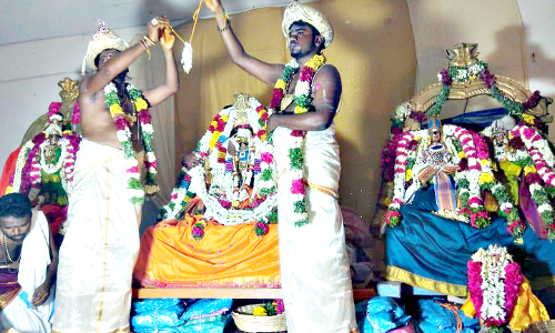 சோழவந்தான் கோவிலில் திருக்கல்யாணம்