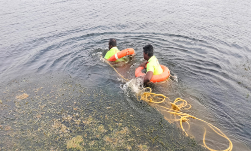 மீன்பிடிக்க சென்றபோது பரிதாபம்  ஏரியில் மூழ்கிய பரோட்டா மாஸ்டர் கதி என்ன?  2-வது நாளாக தேடும் பணி தீவிரம்