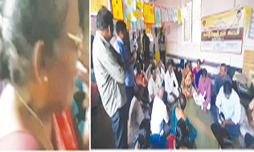 பள்ளிக்கு அடிப்படை வசதி கேட்டு கதறி அழுத தலைமை ஆசிரியை