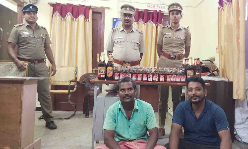 பாலக்கோட்டில்   சந்து கடைகளில் மது விற்பனை செய்த 2 பேர் கைது