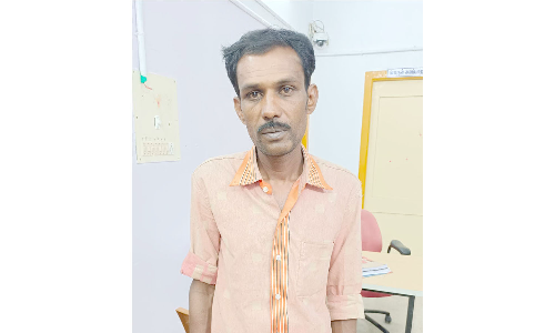 தோட்டத்தில்   மிளகாய் செடி பயிர்களுக்கு இடையே  கஞ்சா செடிகள் வளர்த்த விவசாயி கைது